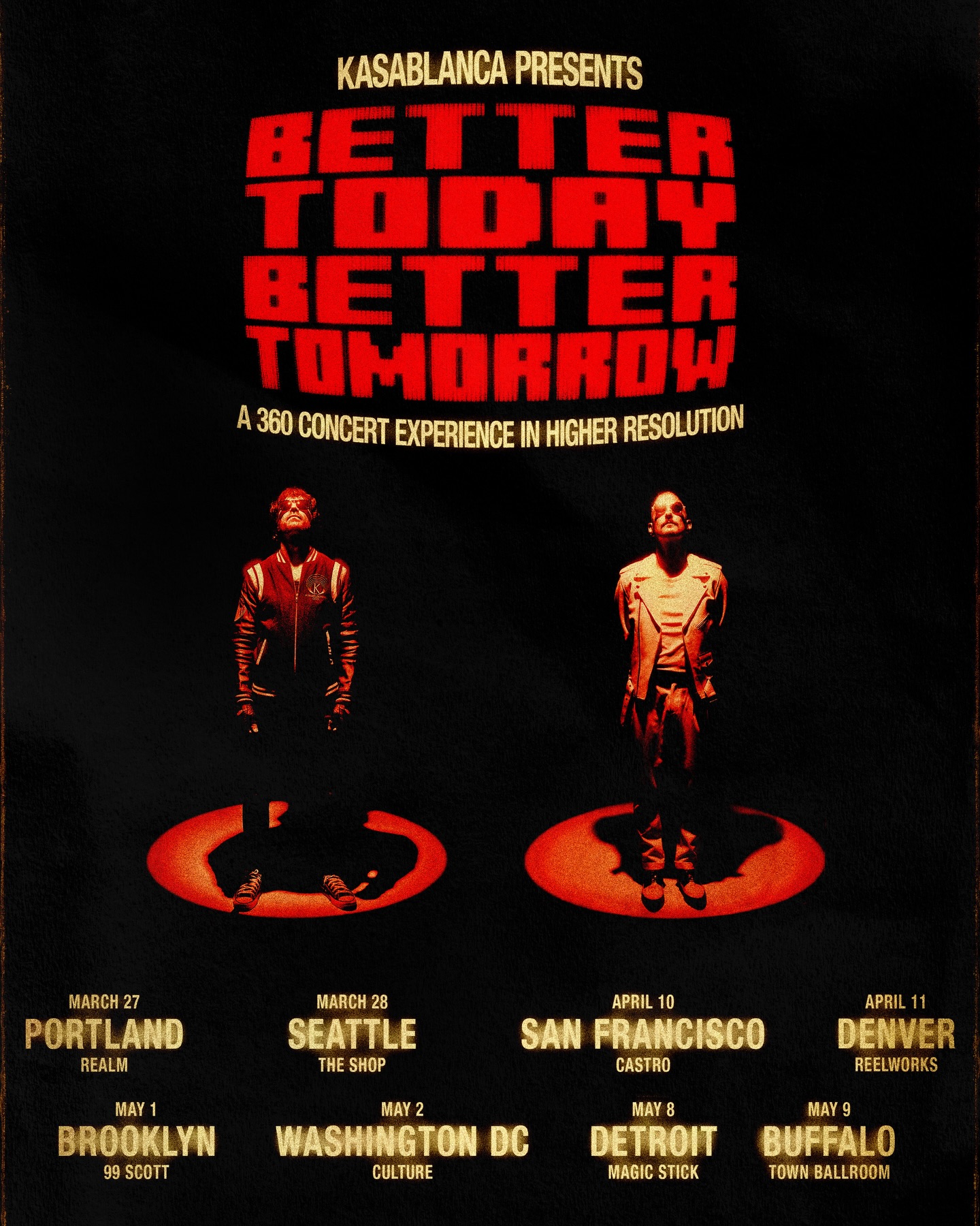 Kasablanca Better Today Better Tomorrow Tour Poster 2026